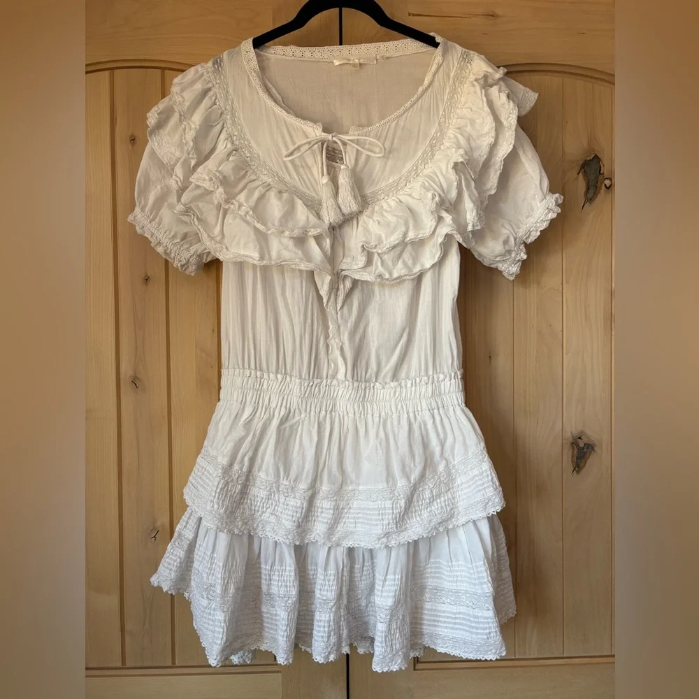 LoveShackFancy Liv Heritage Ruffle Dress - Picture 2 of 16